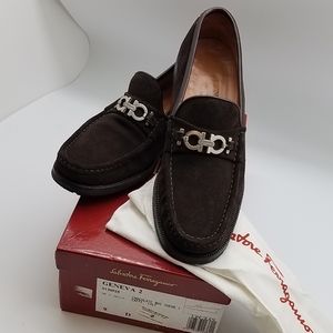 Salvatore Ferragamo Mens Suede Shoe
